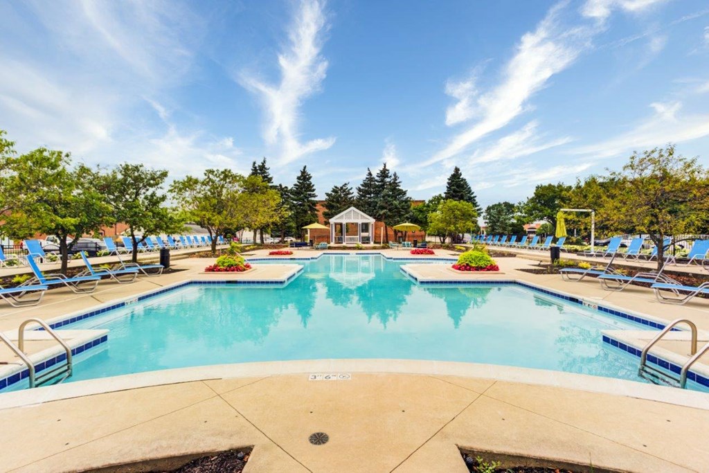 the swimming pool at our apartments