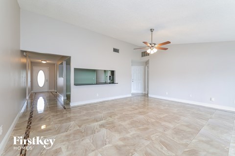 the living room is clean and ready for guests to use