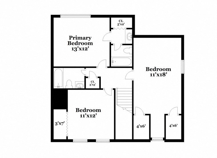 a floor plan of a house with a bedroom and a living room