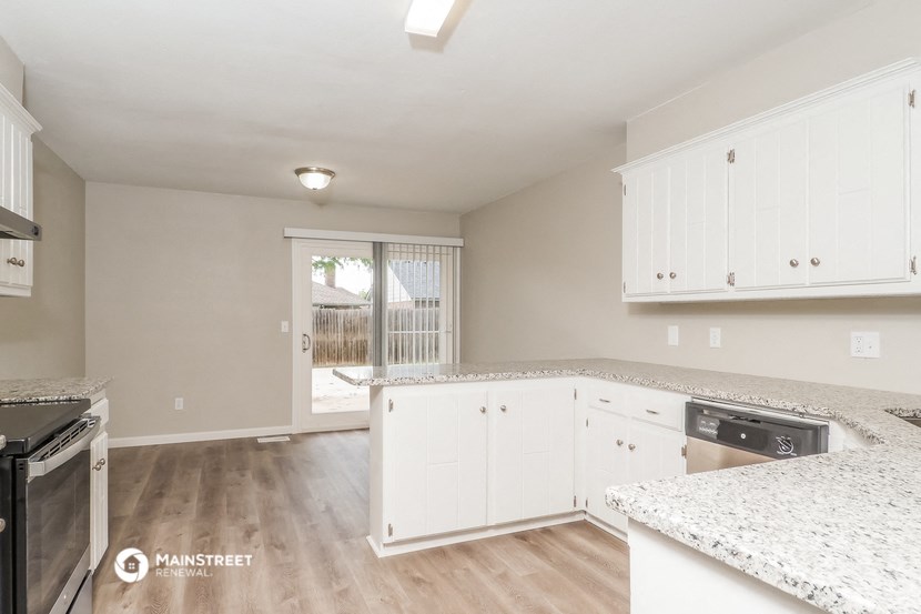 the kitchen is clean and ready for us to use