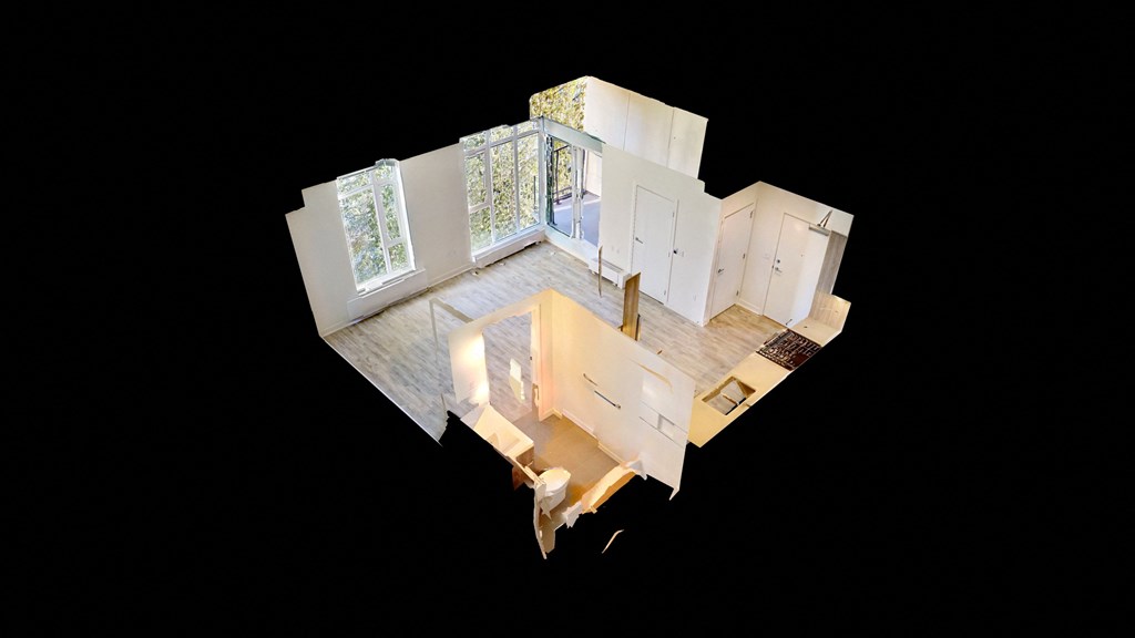 a model of a house and its floors and walls