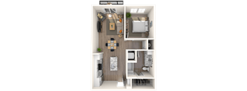 Traditional 1x1 675-743 SF-FP