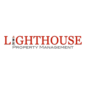 the logo of the lighthouse property management company