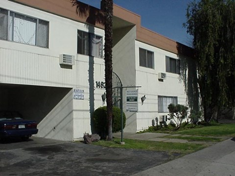 a building with a car parked in front of it