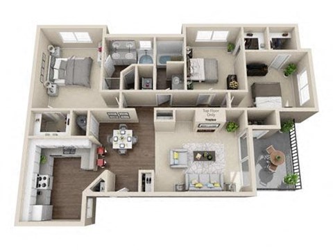 1212 Raintree Drive 1-3 Beds Apartment for Rent - Photo Gallery 17