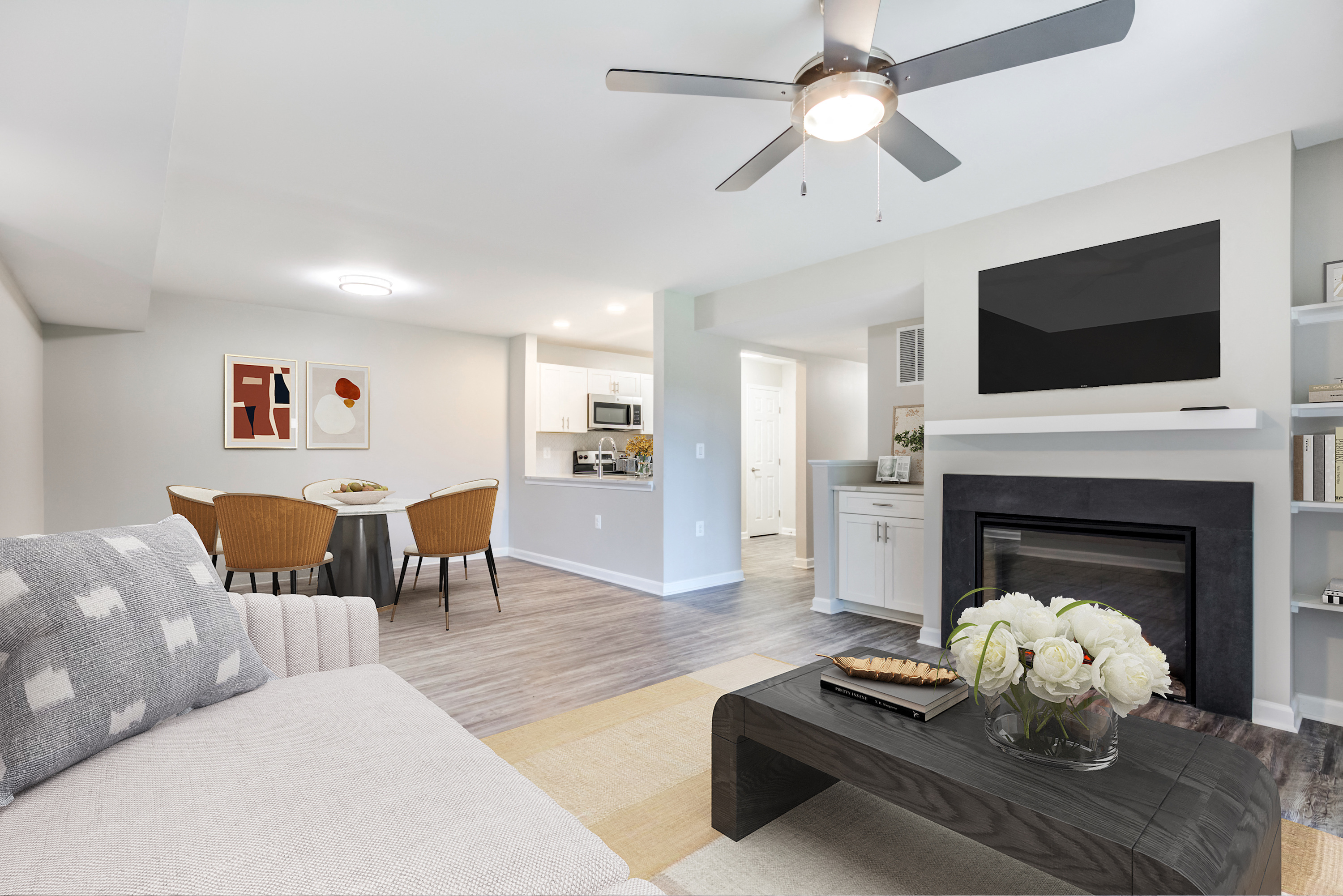 Living Room and Dining Room Chase Heritage