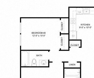 2 Bed / 2 Bath
