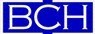 a blue sign with the bc logo on it