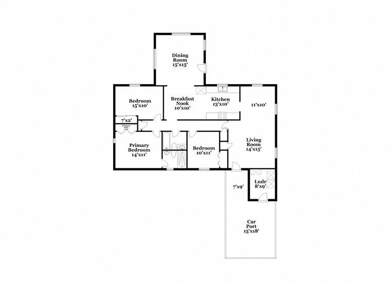 a floor plan of a house with two floors and a garage