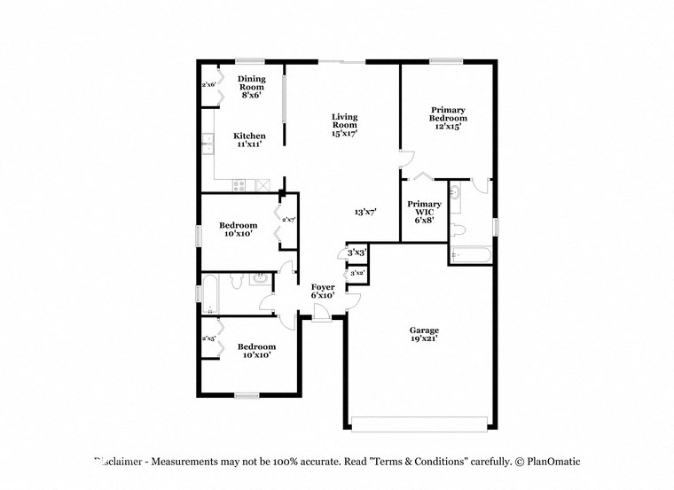 this is the floor plan for a bedroom apartment