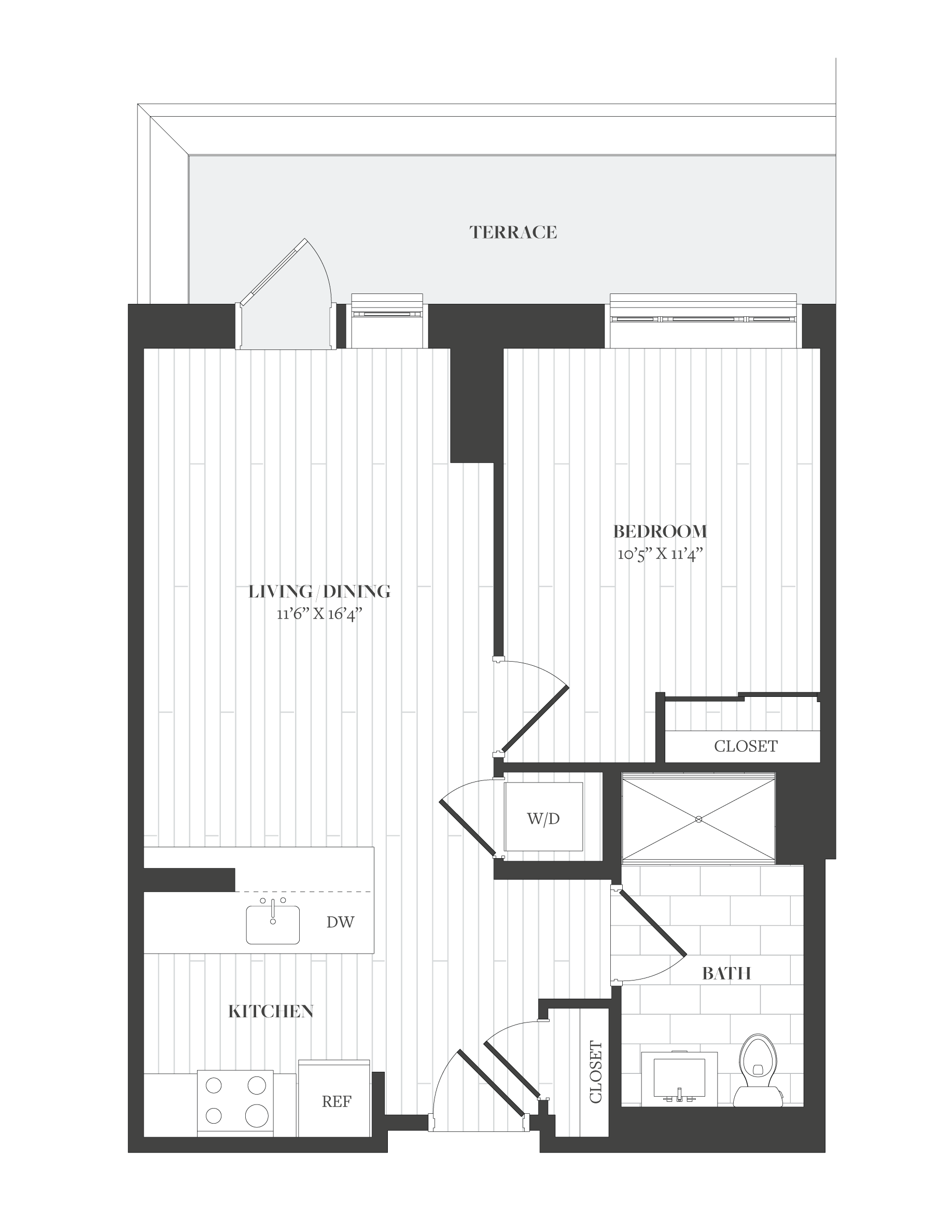 1 Bed/1 Bath-A10
