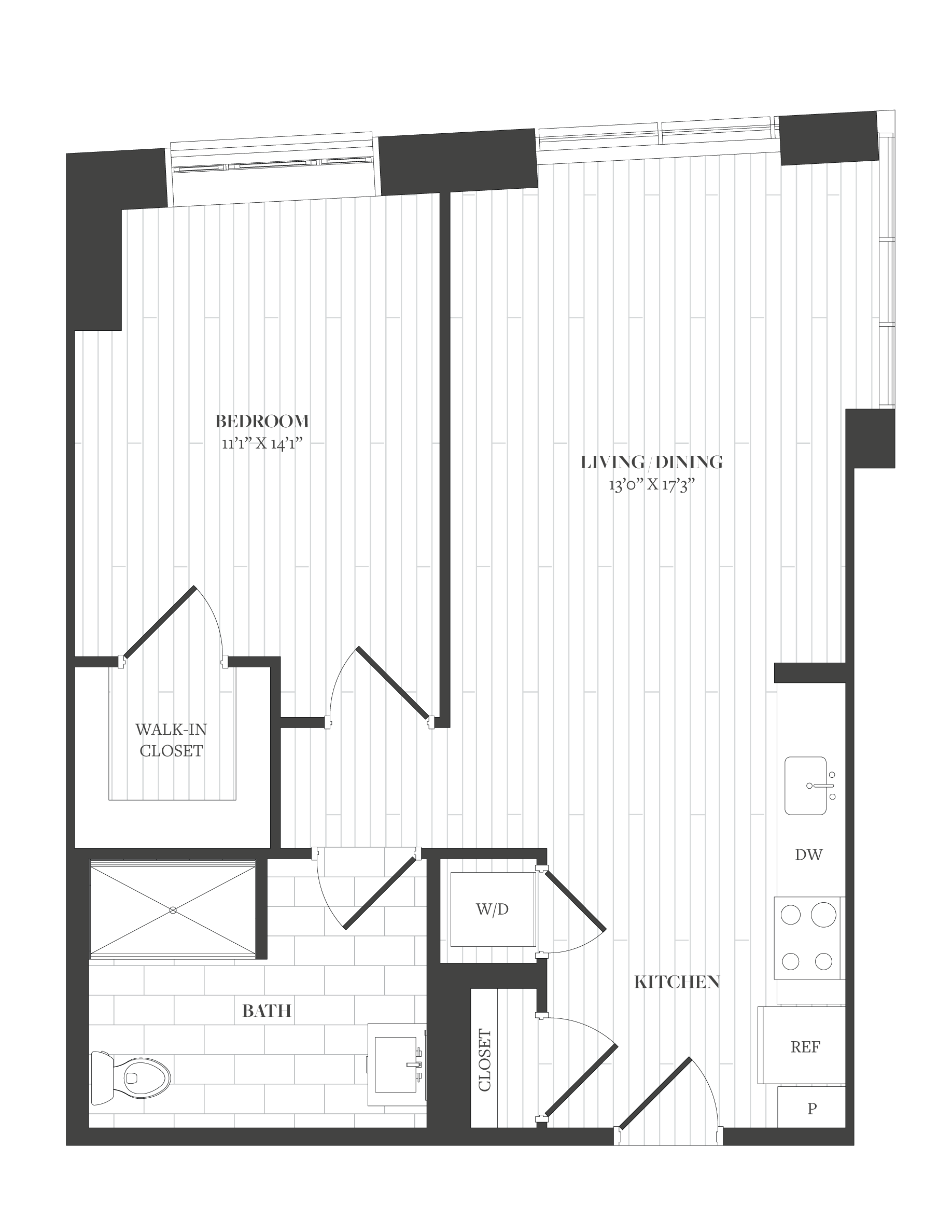1 Bed/1 Bath-A12