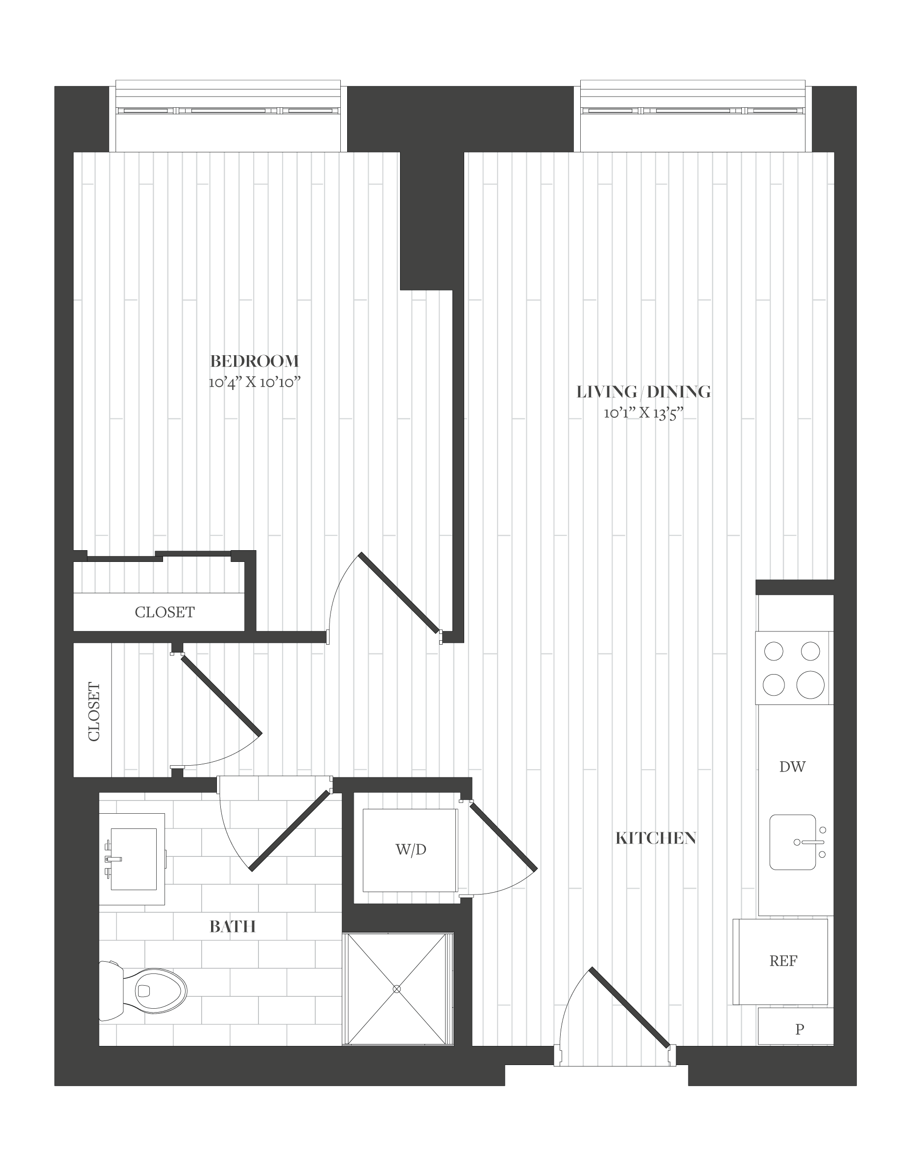 1 Bed/1 Bath-A14