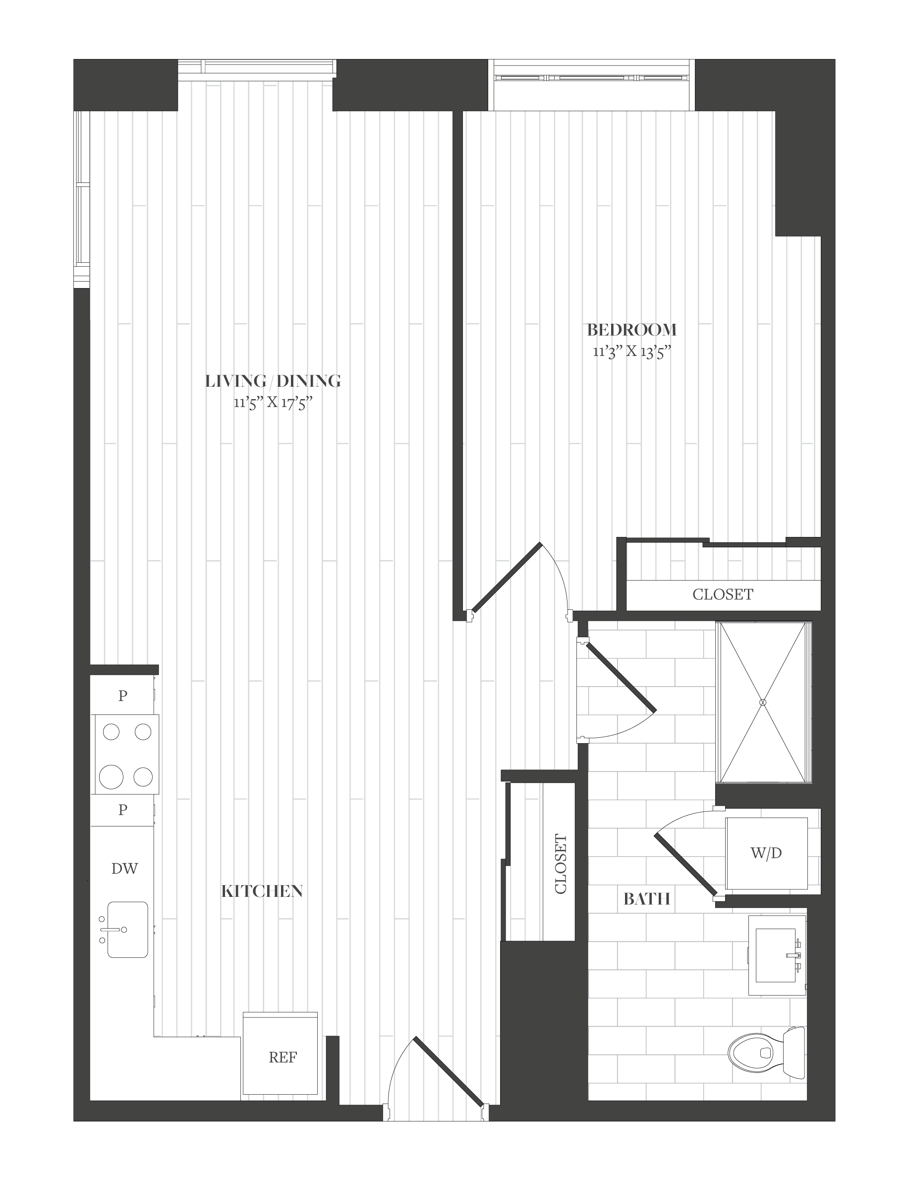 1 Bed/1 Bath-A1