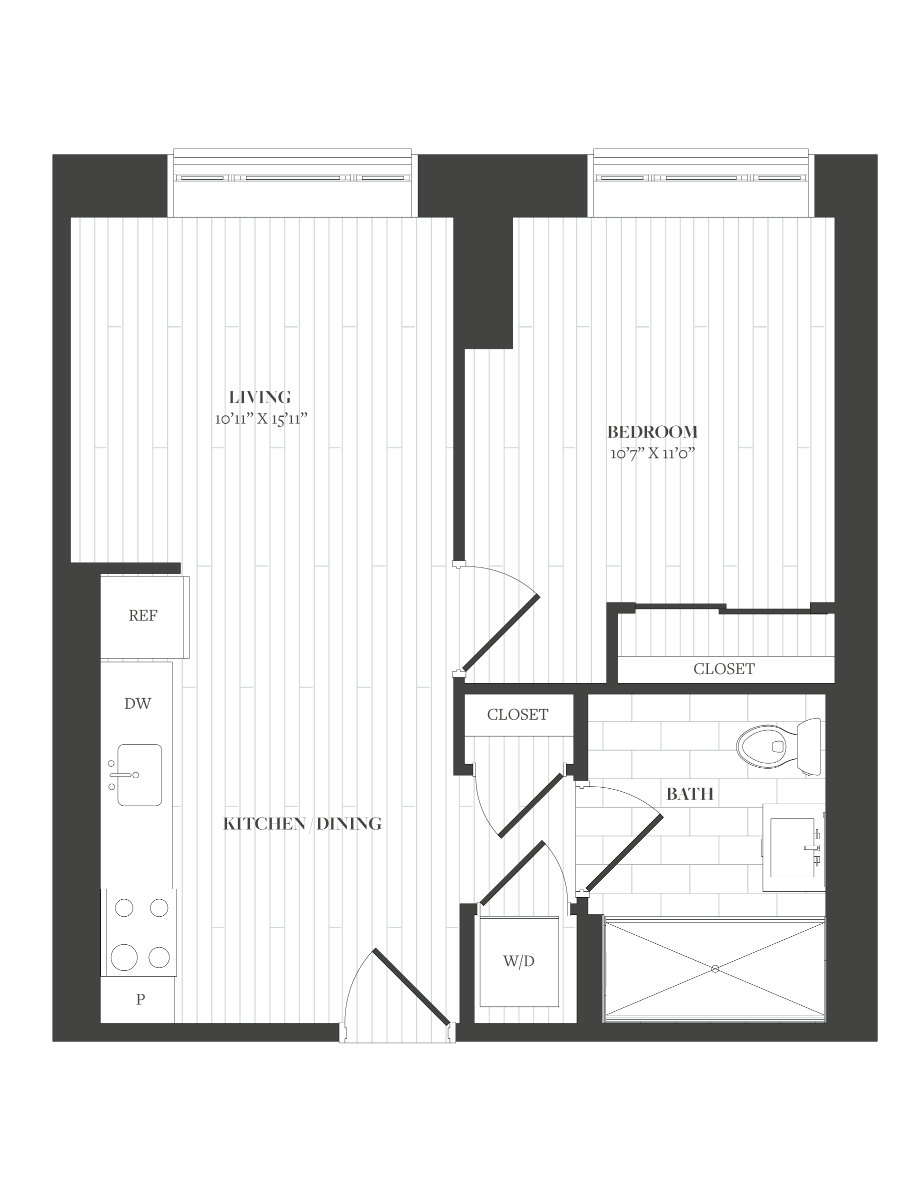 1 Bed/1 Bath-A2