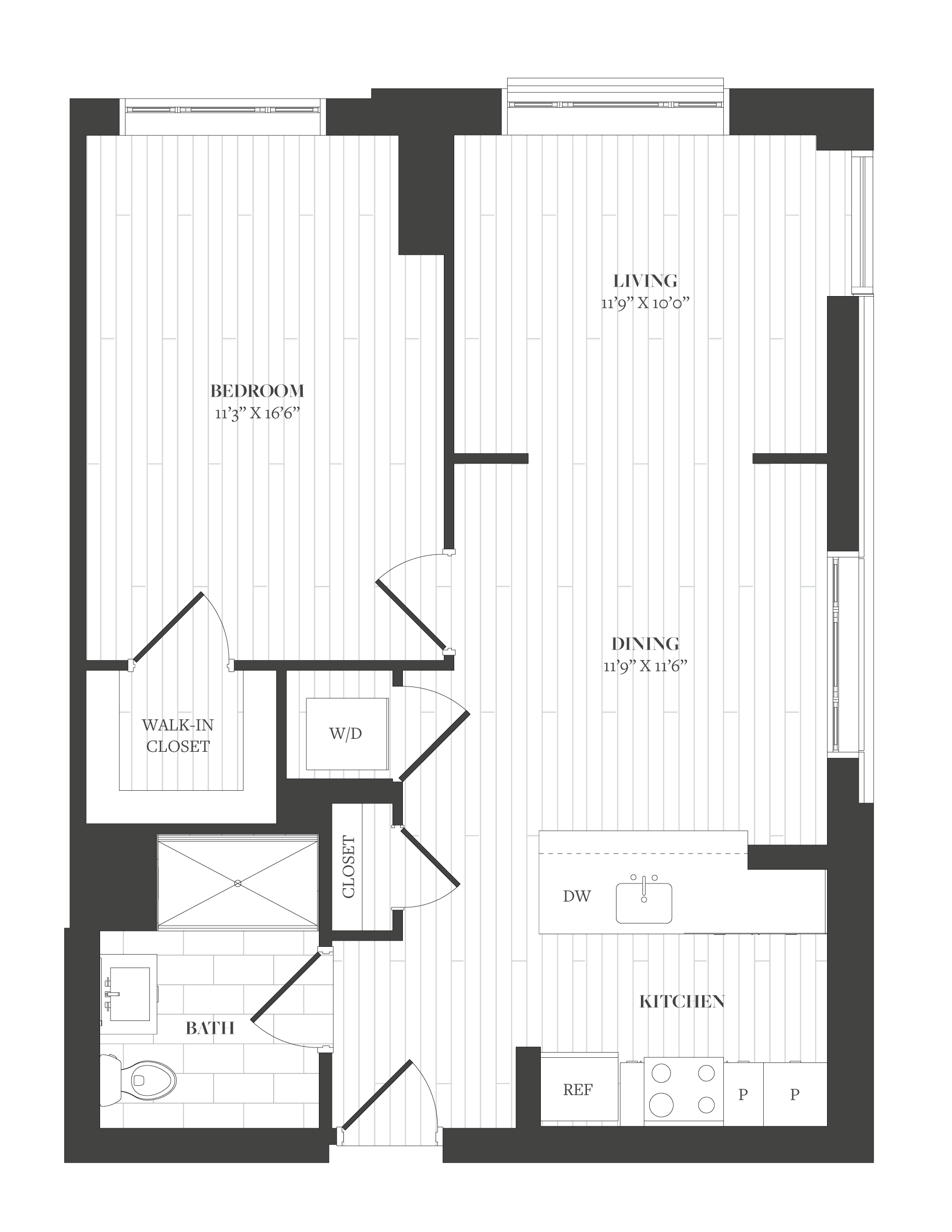 1 Bed/1 Bath-A3