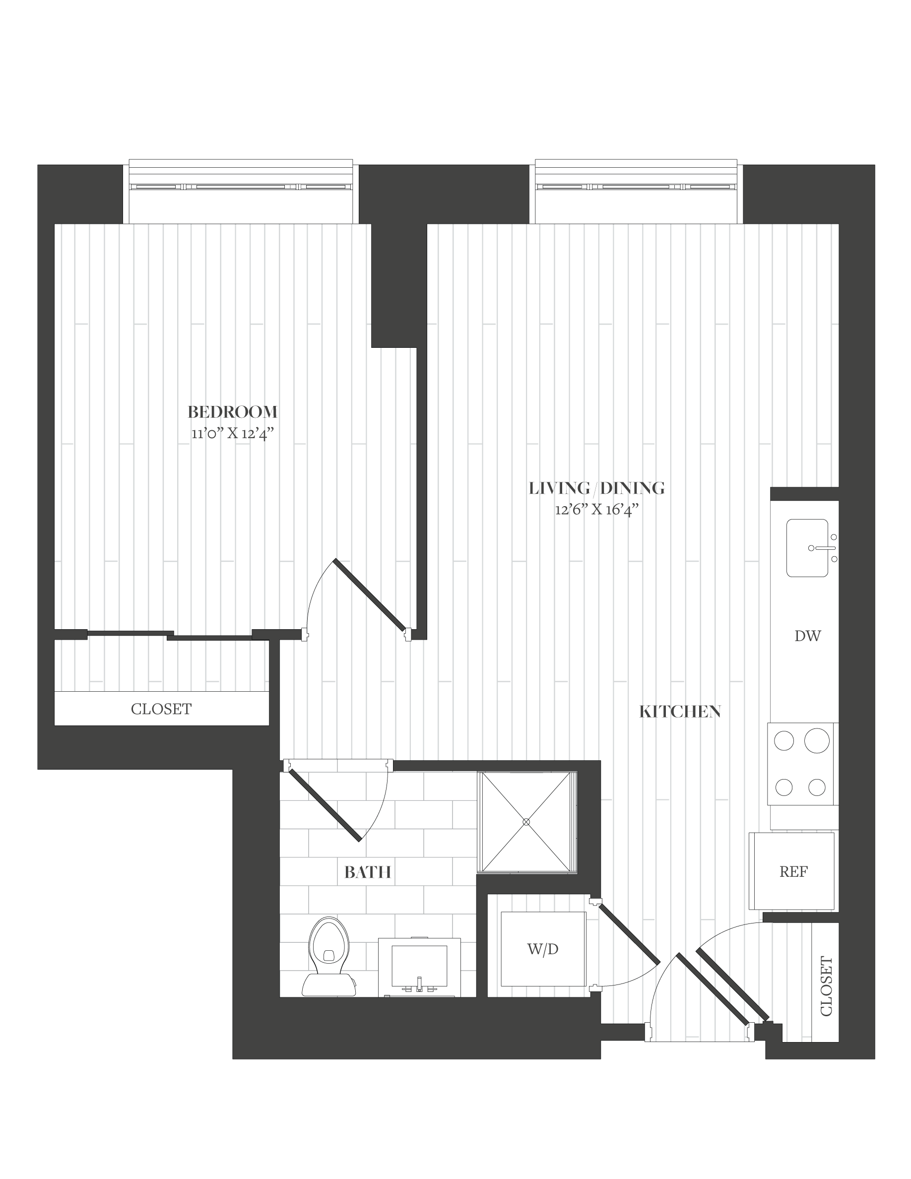 1 Bed/1 Bath-A5