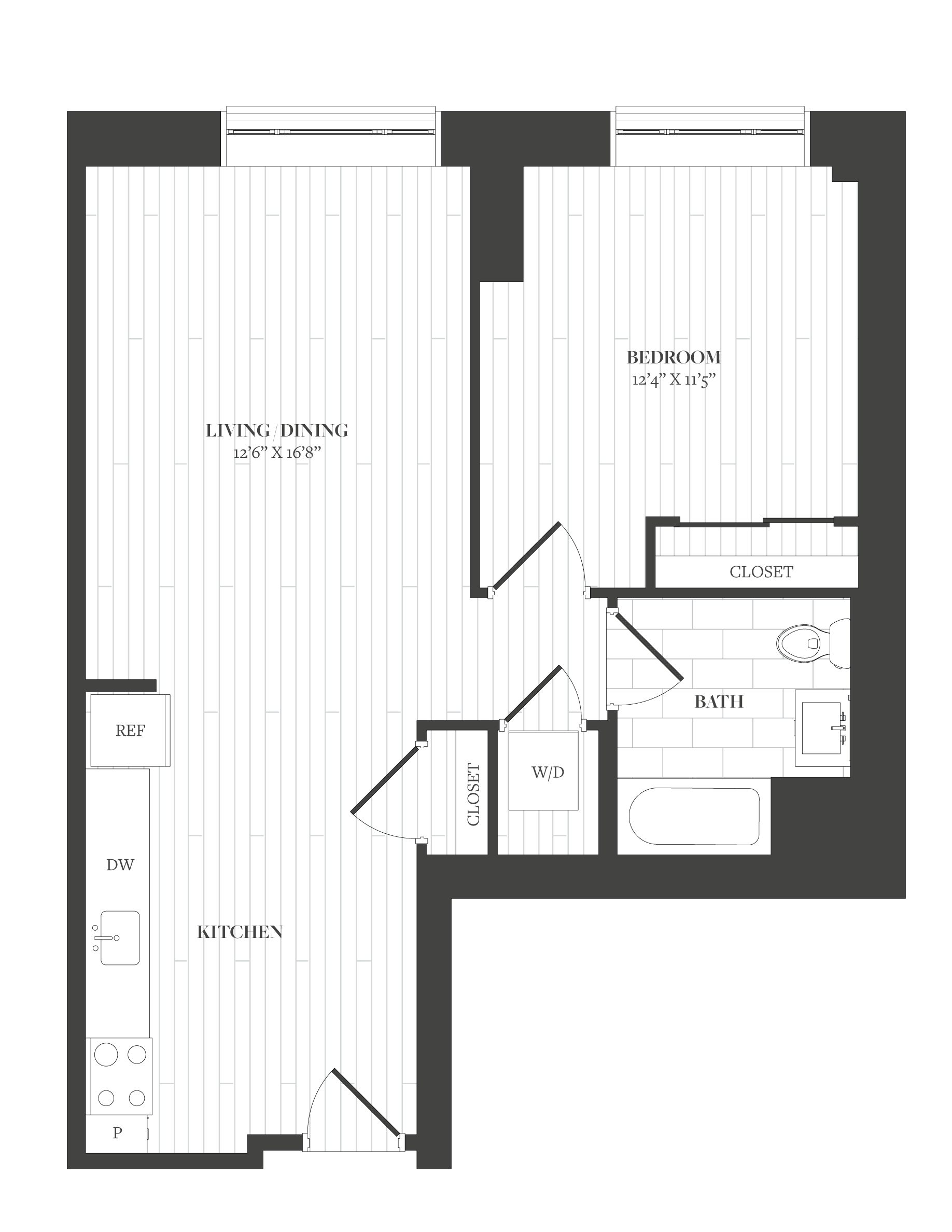 1 Bed/1 Bath-A6