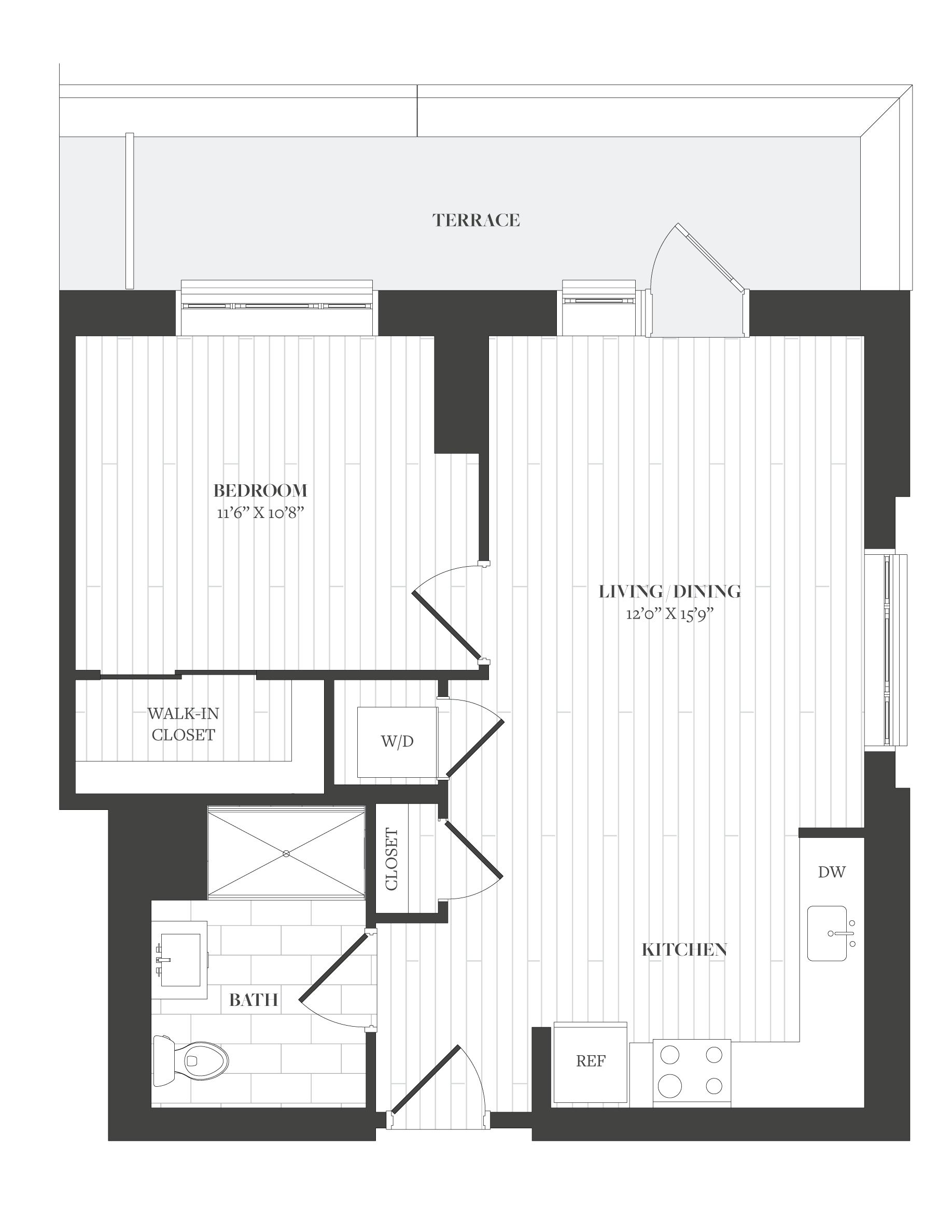 1 Bed/1 Bath-A7