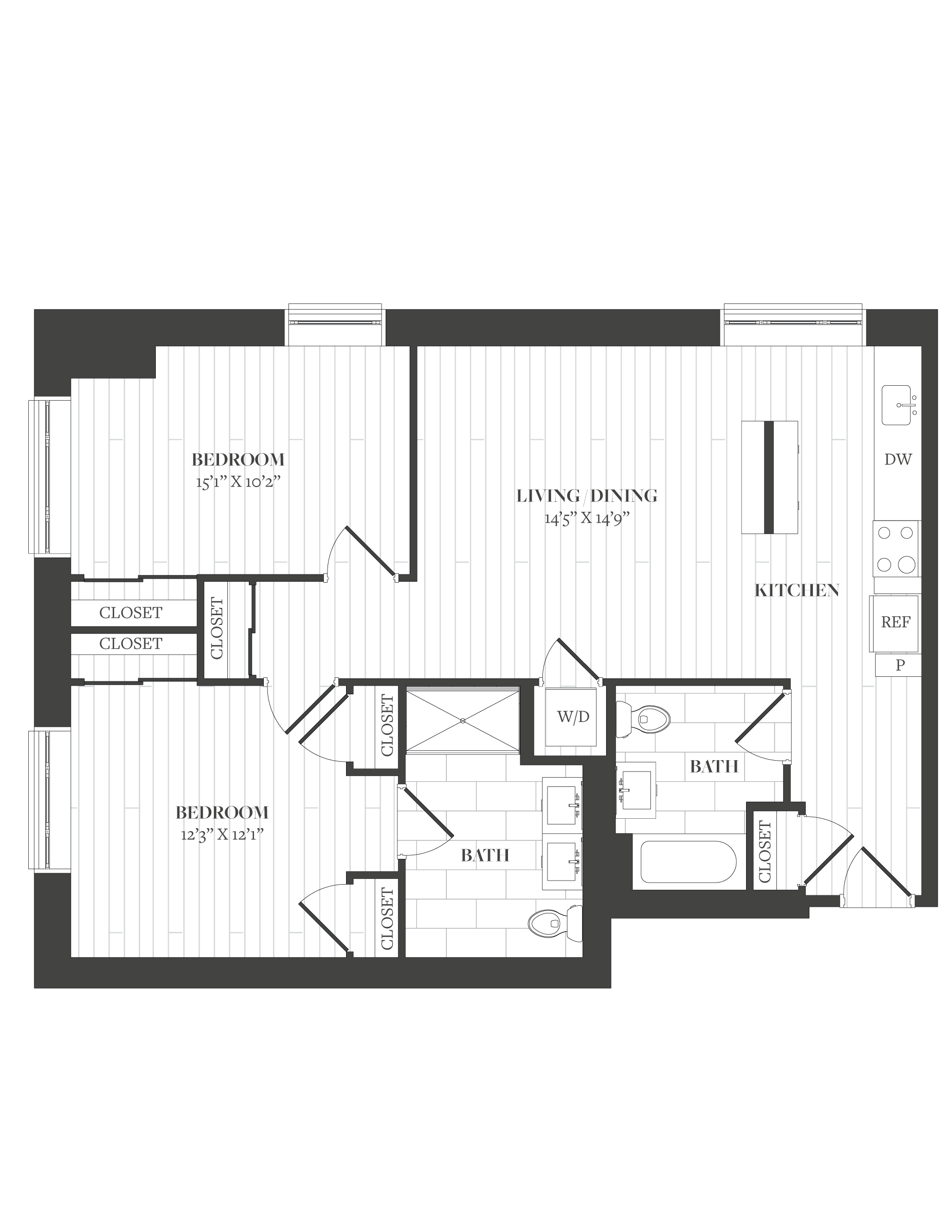 2 Bed/2 Bath-B5