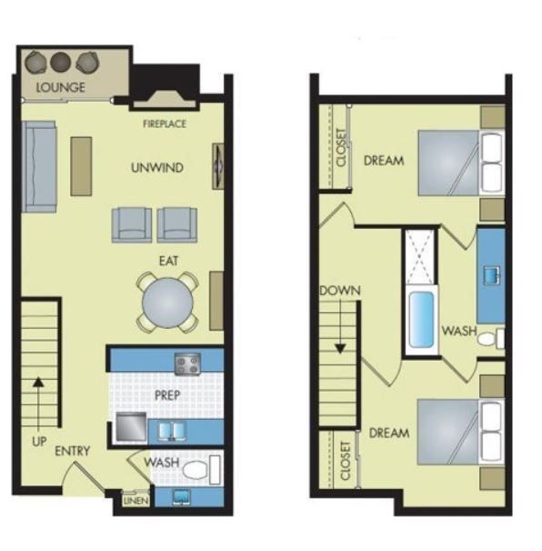 2 Bathroom 2 Bath Town Home