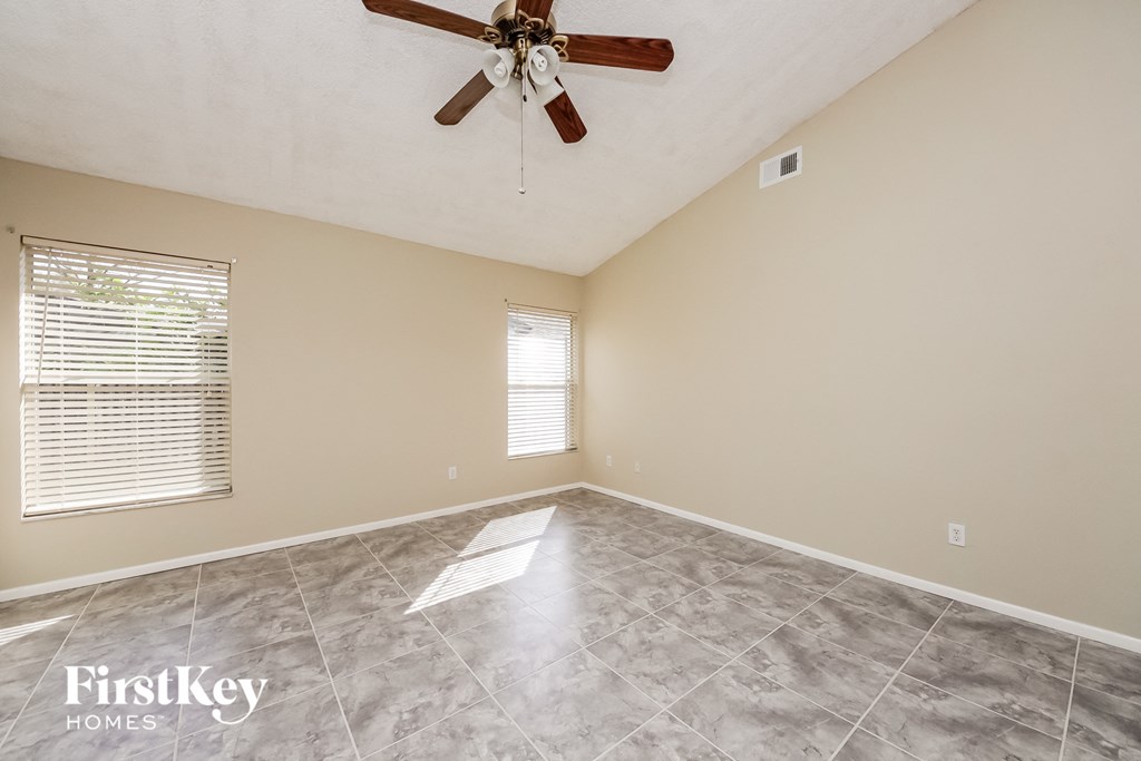 the living room is clean and ready for guests to use