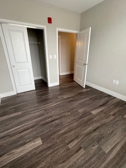 a living room with a hard wood floor
