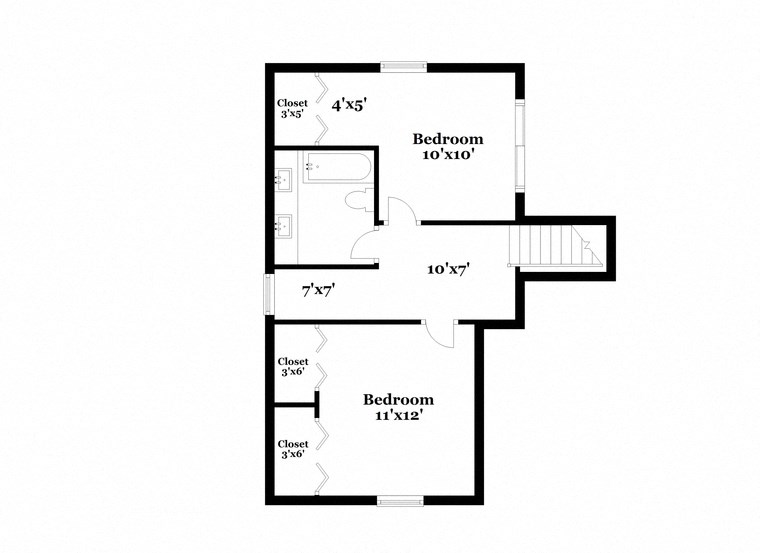 a floor plan of a house with an open floor plan