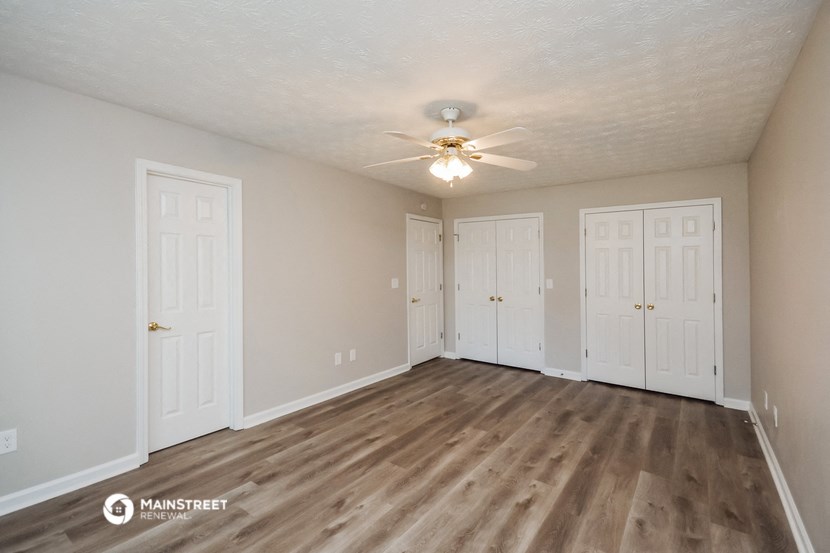 the spacious living room of our two bedroom apartment at university heights affordable housing