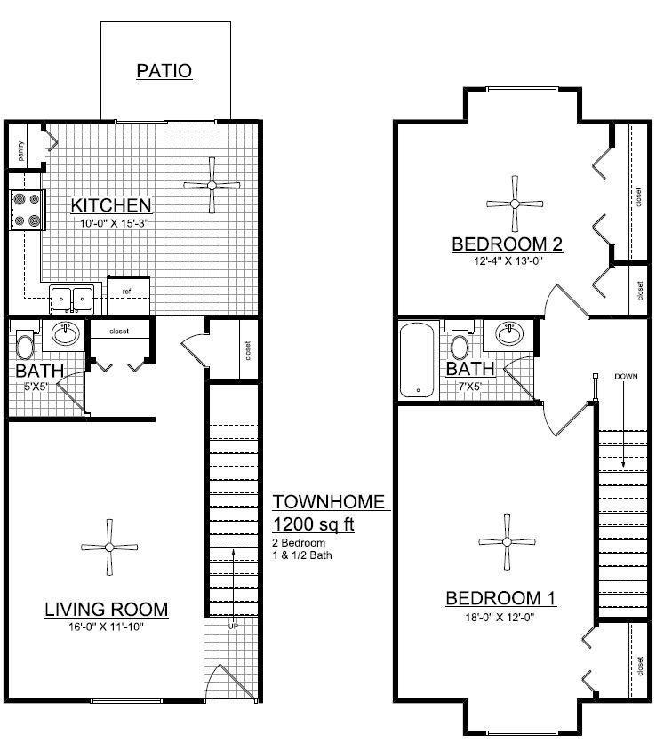 floor plan of the first level of a two story house with a garage