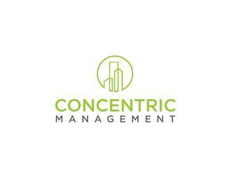 a logo for a manufacturing company with a building in a circle