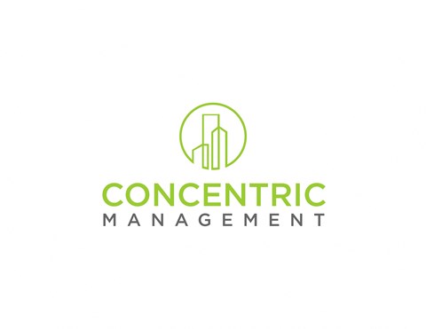 a logo for a manufacturing company with a building in a circle