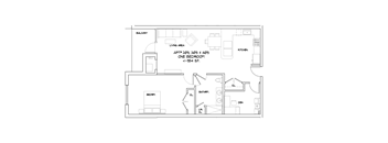 009 1 Bedroom 1 Bath + Den