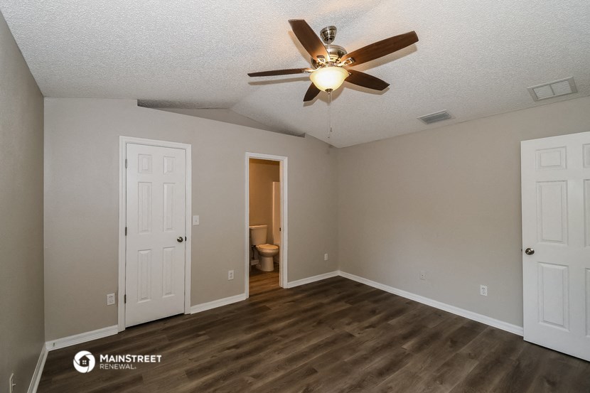 the spacious living room of our two bedroom apartment at university heights affordable housing