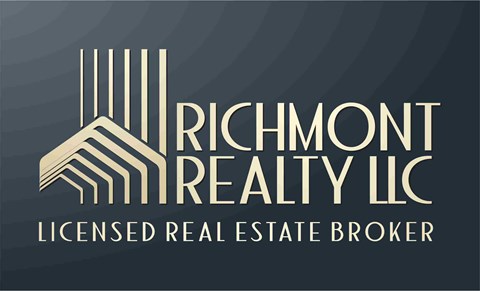 The image is a logo for Richmond Realty LLC, a licensed real estate broker.