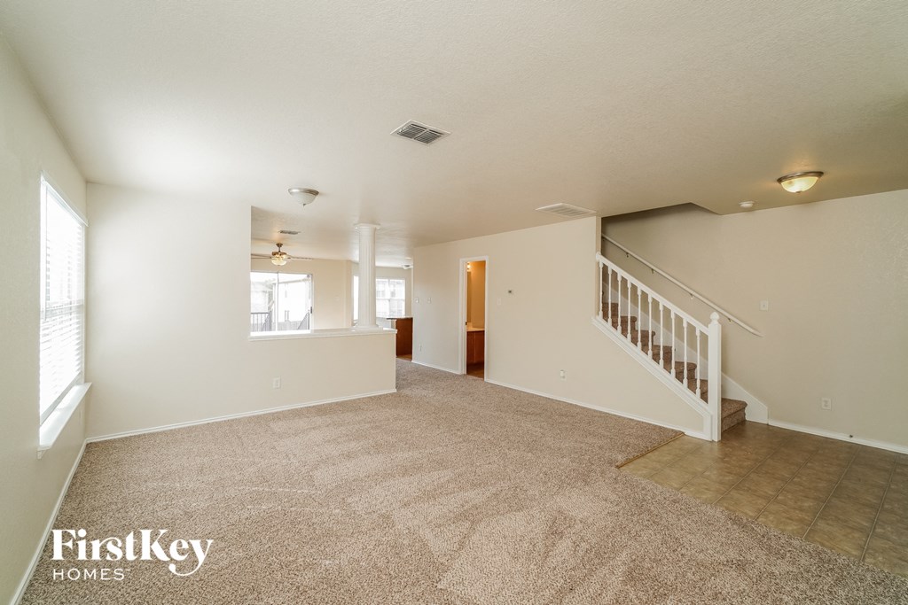 the living room and dining room are spacious and ready for you to use