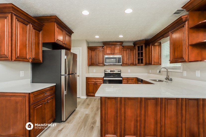 the kitchen is clean and ready for us to use