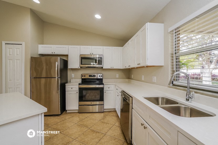 the kitchen is clean and ready for us to use