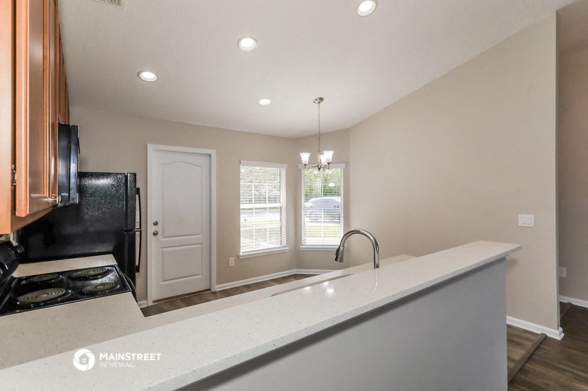 the kitchen is clean and ready for us to use