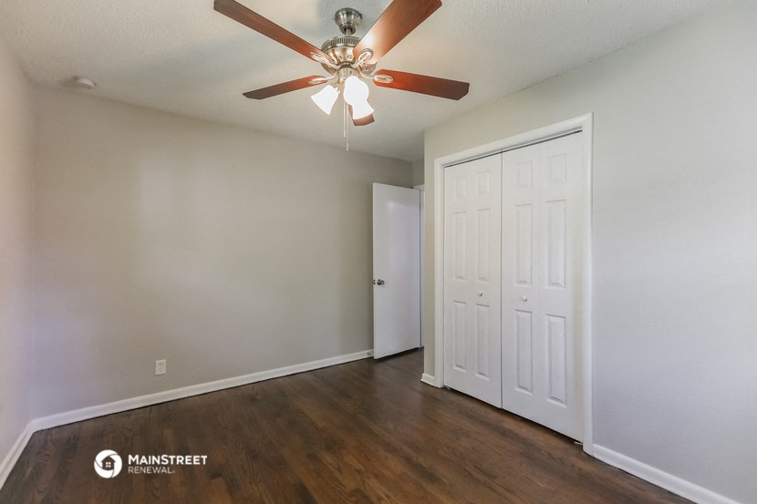 the spacious living room of our two bedroom apartment at university heights affordable housing