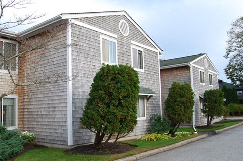 Exterior of apartment building