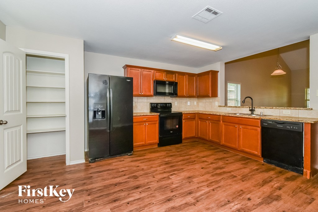 the kitchen is clean and ready for us to use
