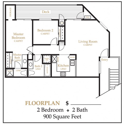 Floorplan at Greentree Terrace Apartments, CONCORD, CA, 94521
