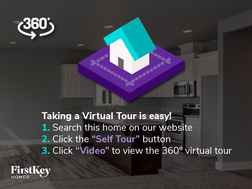 A 360 degree virtual tour of a home is advertised, with instructions on how to take the tour.