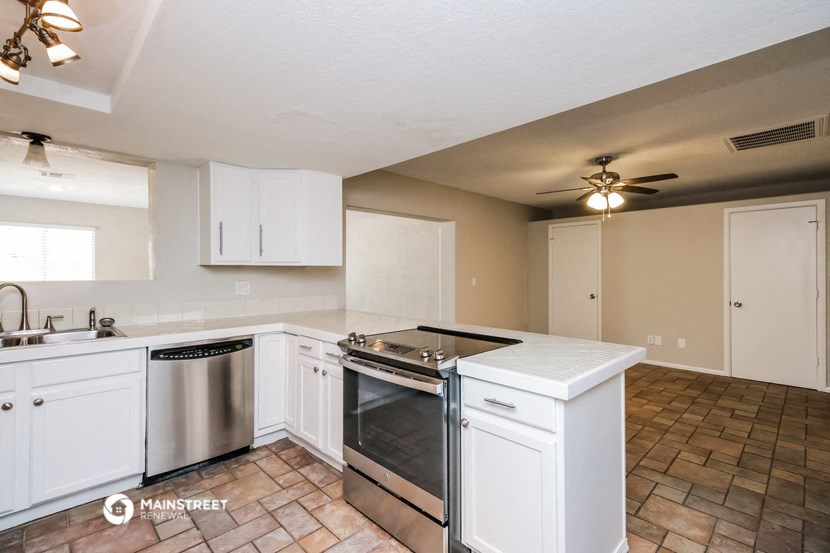 the kitchen is clean and ready for us to use