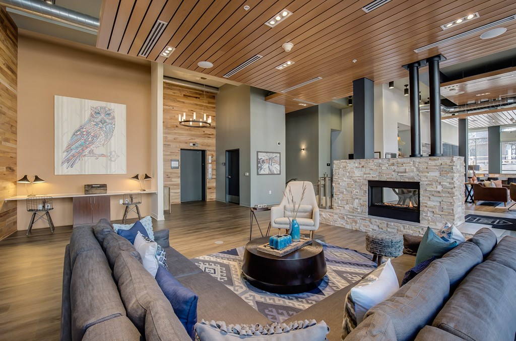 Cozy Clubhouse Fireplace