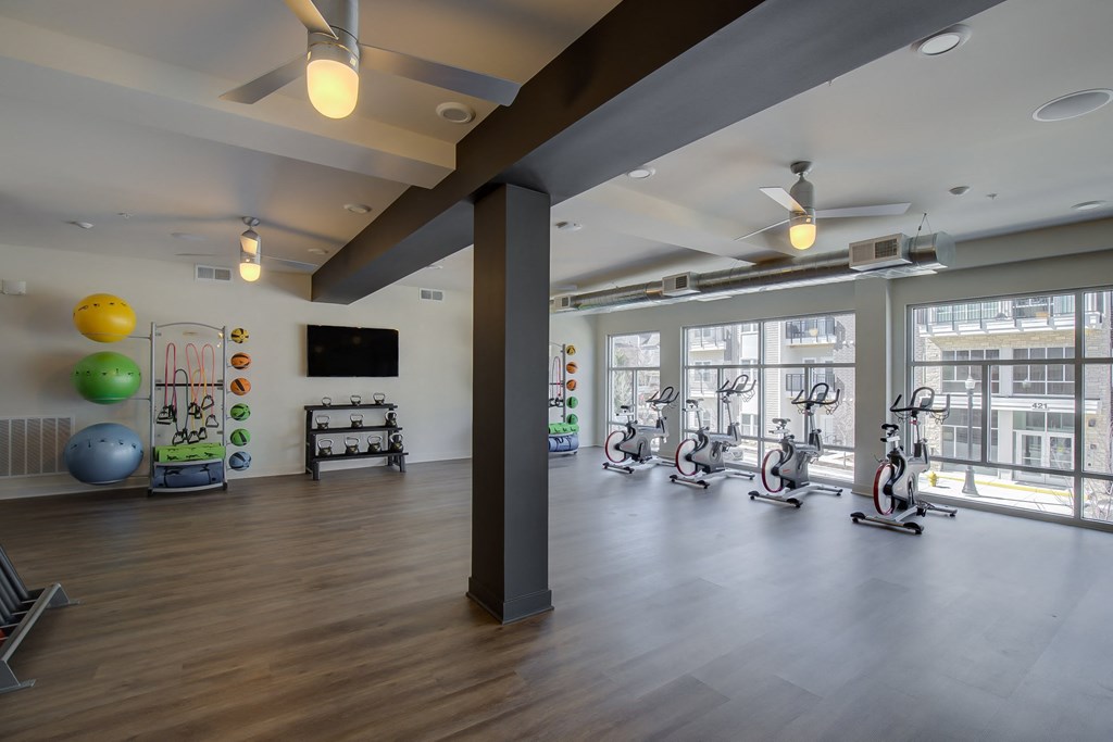 Bright and Open Fitness Center