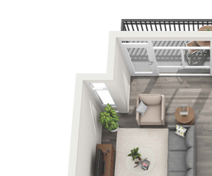 1 Bedroom 1.5 Bath