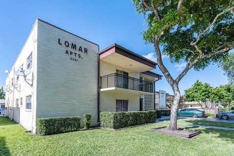 the building in which the apartments are located
