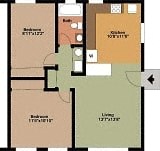 the diagram of a floor plan of a house